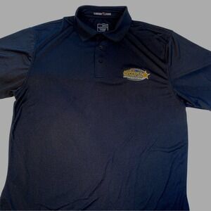 Camden Creek Men's XL Black Performance Polo Support Military Embroidered Logo